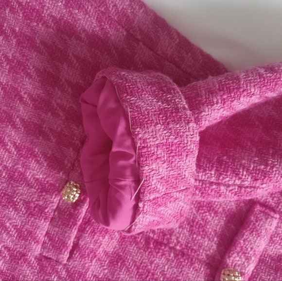 $198 Tuckernuck Pomander Place Magenta Tweed Stacie Dress Xl - Picture 9 of 10